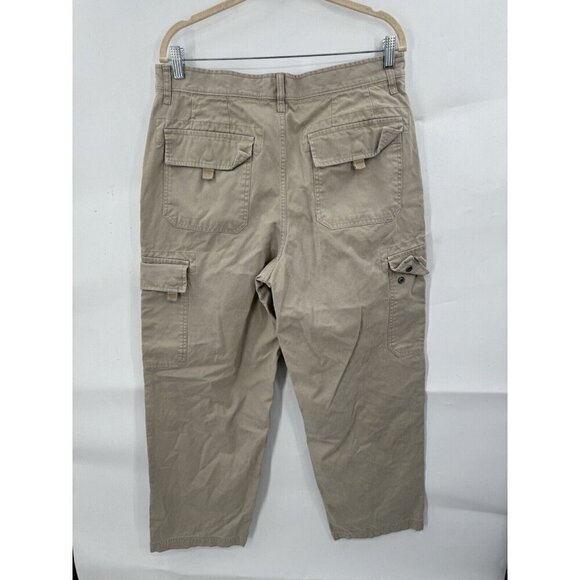 GAP Cargo Heavyweight Pant Men 35/32 Tan Y2K Retro Grunge Gorpcore Baggy 2008 - Picture 2 of 10
